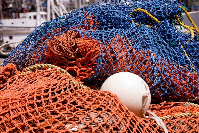 Fishnet and buoys